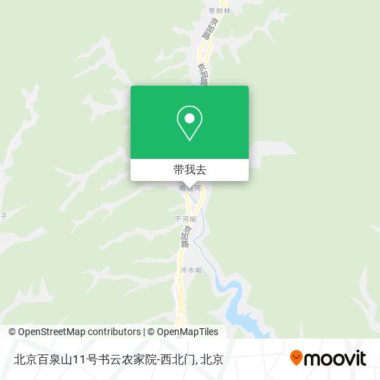 北京百泉山11号书云农家院-西北门地图