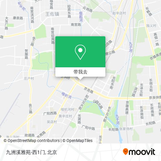 九洲溪雅苑-西1门地图