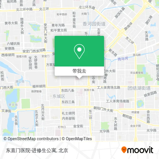 东直门医院-进修生公寓地图