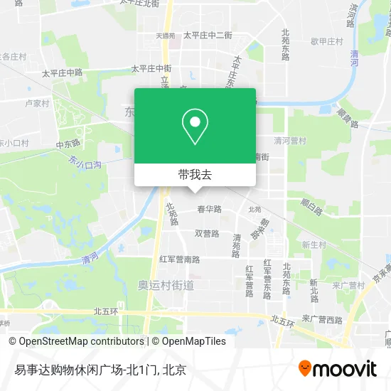易事达购物休闲广场-北1门地图