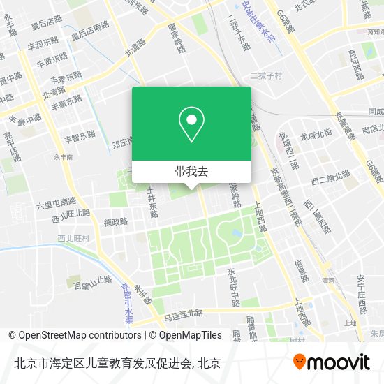 北京市海定区儿童教育发展促进会地图