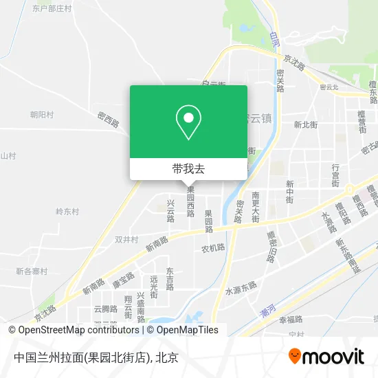 中国兰州拉面(果园北街店)地图