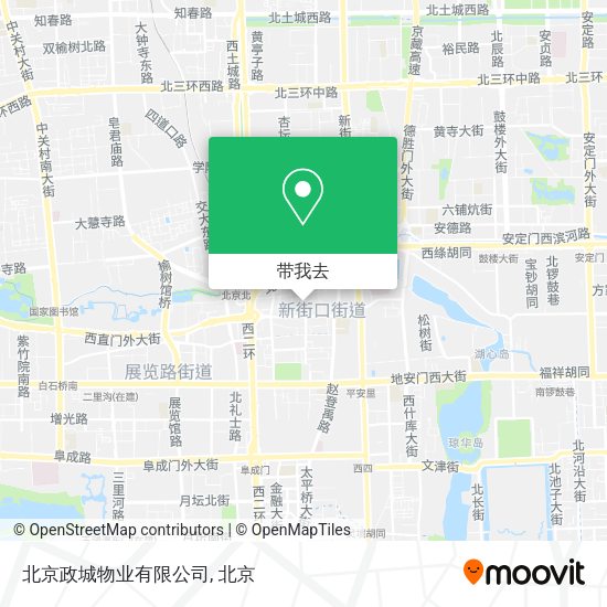 北京政城物业有限公司地图