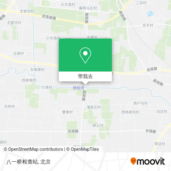 八一桥检查站地图