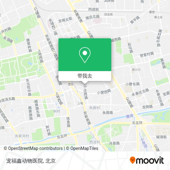 宠福鑫动物医院地图