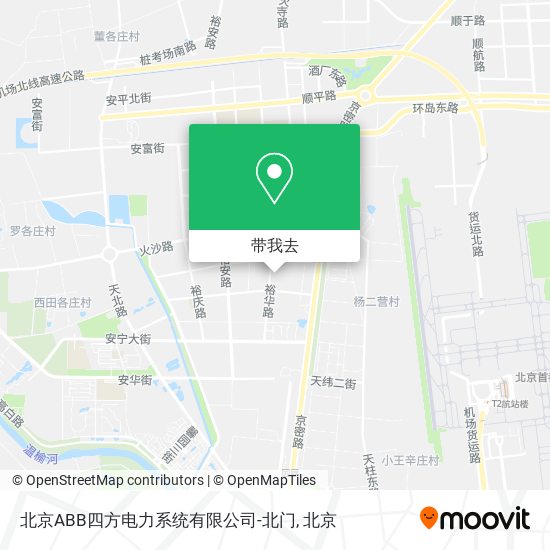 北京ABB四方电力系统有限公司-北门地图