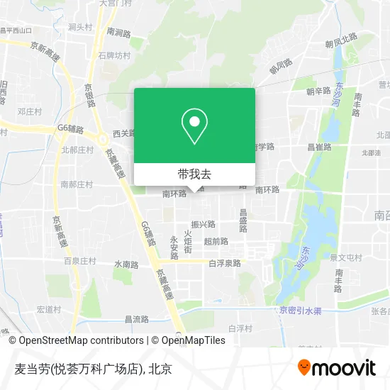 麦当劳(悦荟万科广场店)地图