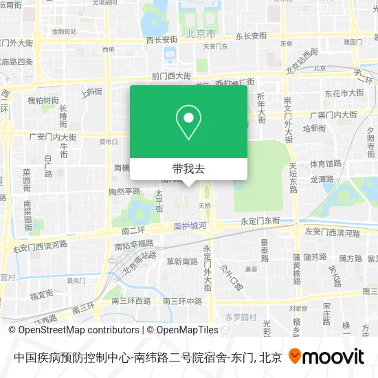中国疾病预防控制中心-南纬路二号院宿舍-东门地图