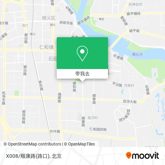 X008/顺康路(路口)地图