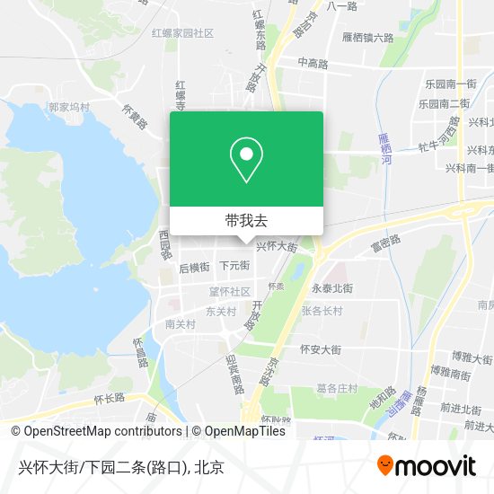 兴怀大街/下园二条(路口)地图