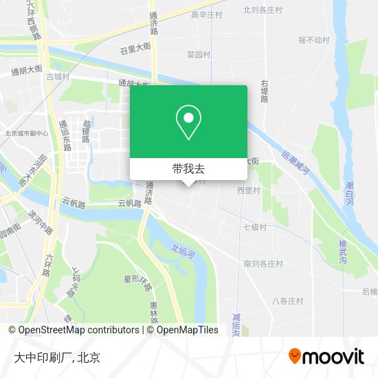 大中印刷厂地图
