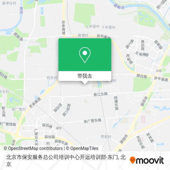 北京市保安服务总公司培训中心开远培训部-东门地图