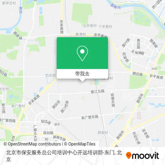 北京市保安服务总公司培训中心开远培训部-东门地图