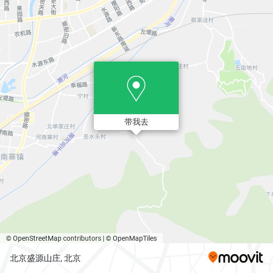 北京盛源山庄地图