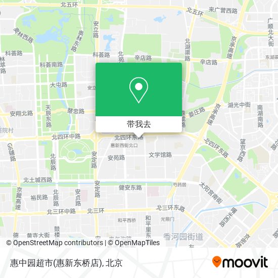 惠中园超市(惠新东桥店)地图