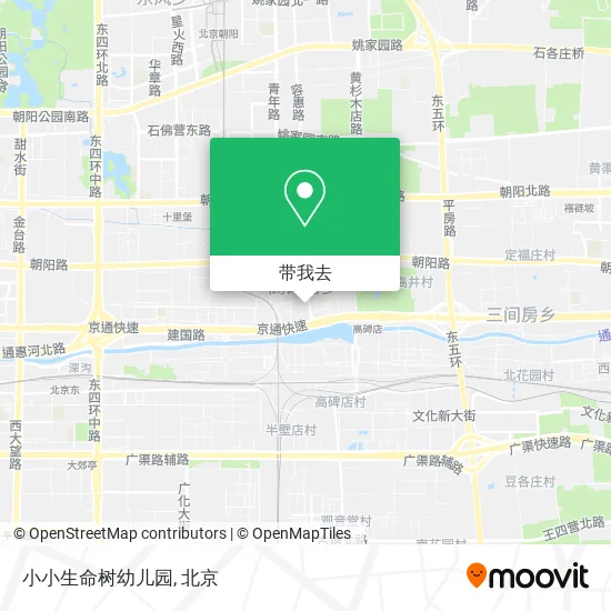 小小生命树幼儿园地图