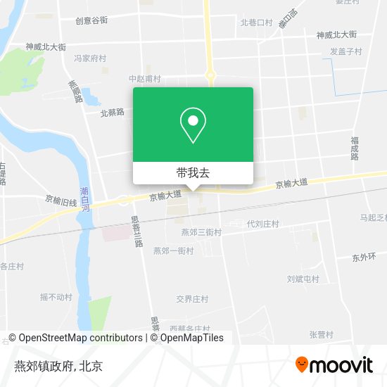 燕郊镇政府地图