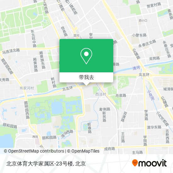 北京体育大学家属区-23号楼地图