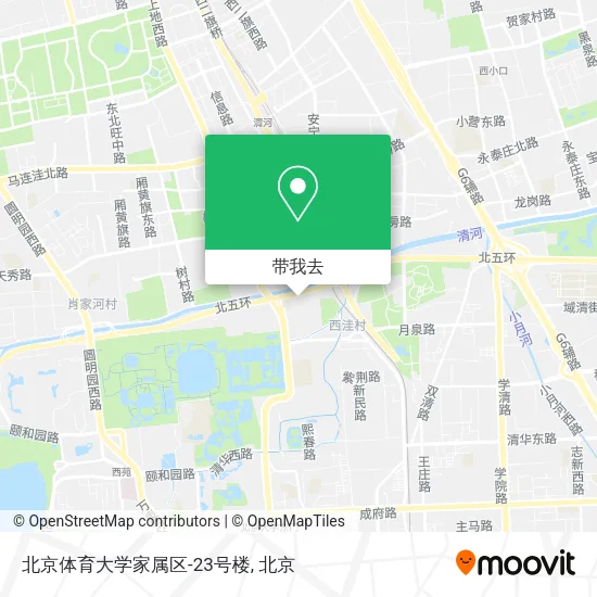 北京体育大学家属区-23号楼地图