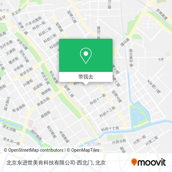 北京东进世美肯科技有限公司-西北门地图