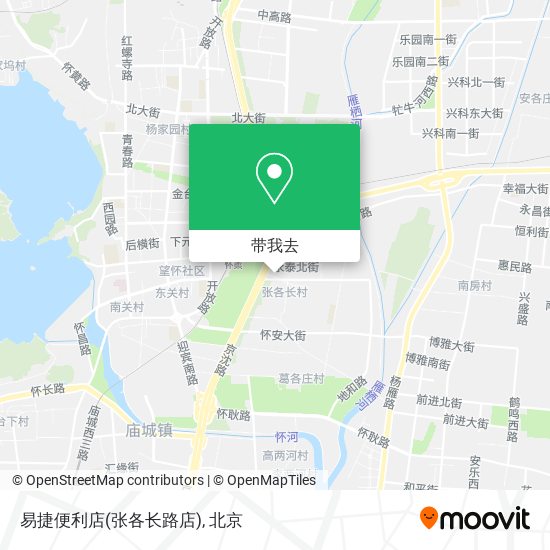 易捷便利店(张各长路店)地图