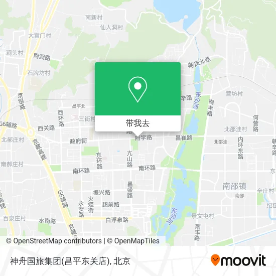 神舟国旅集团(昌平东关店)地图