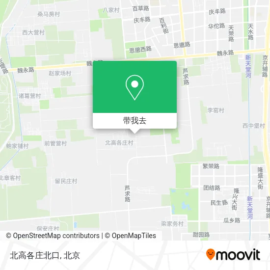 北高各庄北口地图