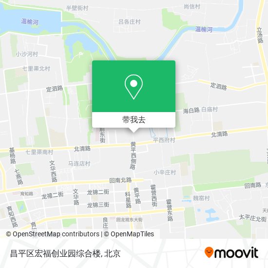 昌平区宏福创业园综合楼地图