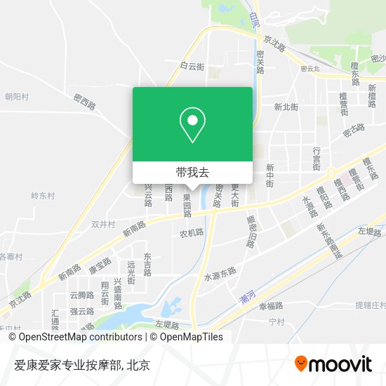 爱康爱家专业按摩部地图
