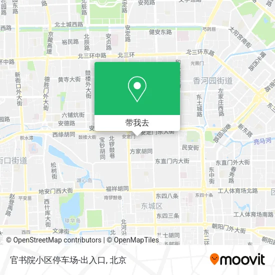 官书院小区停车场-出入口地图