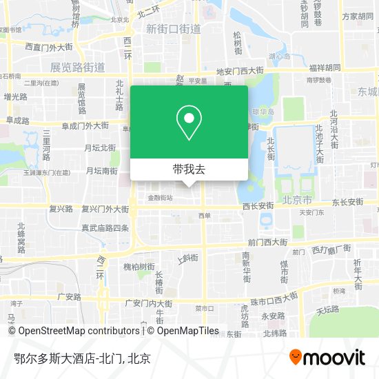 鄂尔多斯大酒店-北门地图