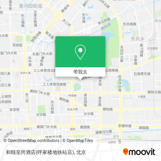 和颐至尚酒店(呼家楼地铁站店)地图