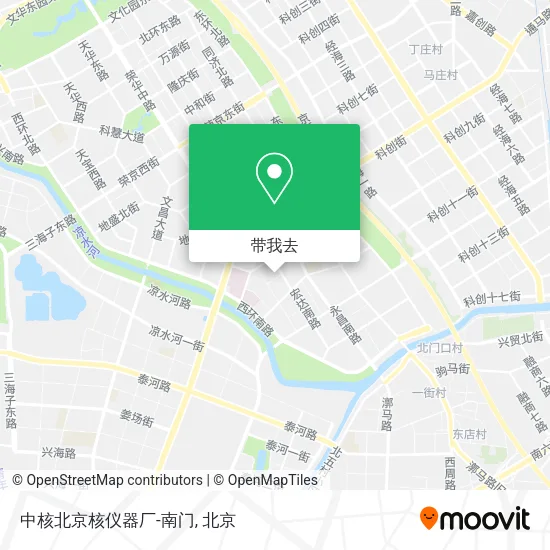 中核北京核仪器厂-南门地图