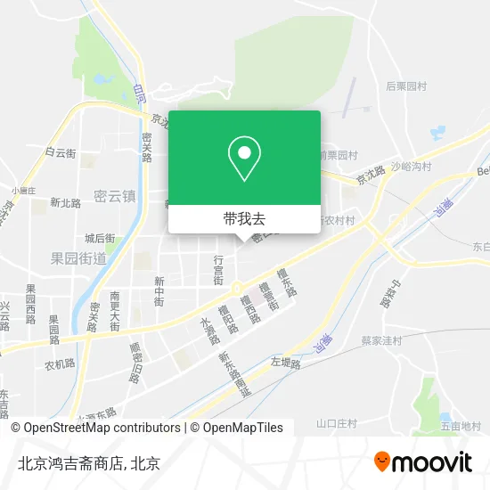 北京鸿吉斋商店地图