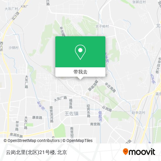 云岗北里(北区)21号楼地图