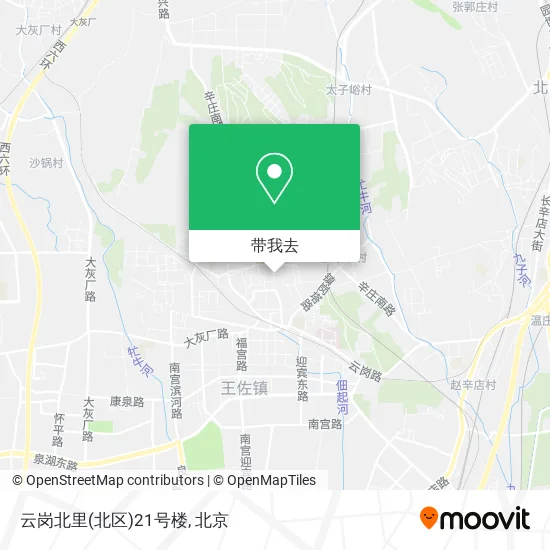 云岗北里(北区)21号楼地图