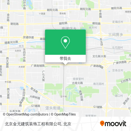 北京金元建筑装饰工程有限公司地图