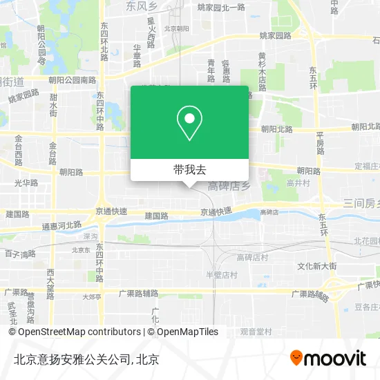 北京意扬安雅公关公司地图
