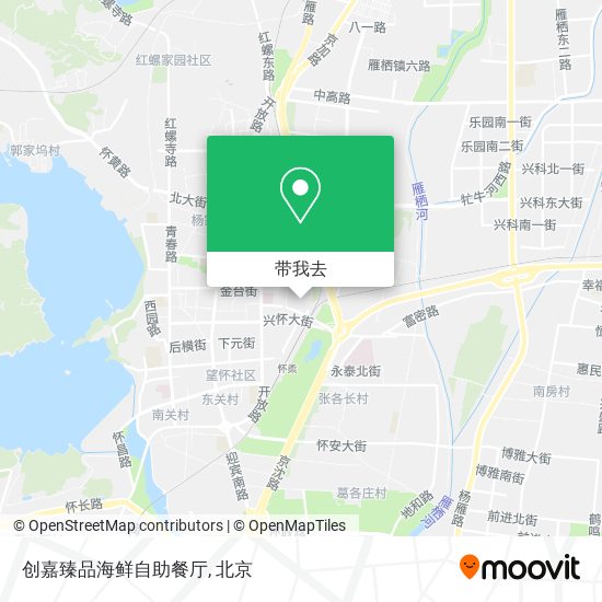 创嘉臻品海鲜自助餐厅地图