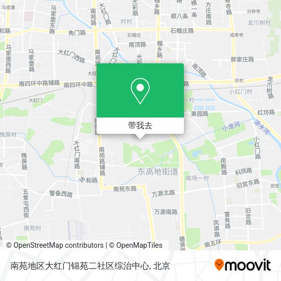 南苑地区大红门锦苑二社区综治中心地图