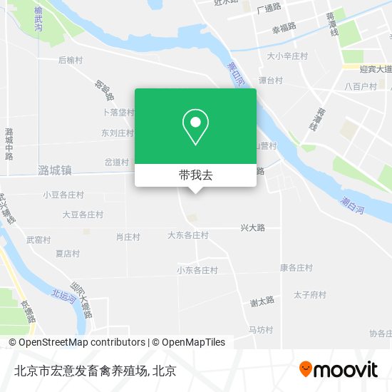 北京市宏意发畜禽养殖场地图
