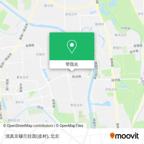 清真京穆兰拉面(皮村)地图
