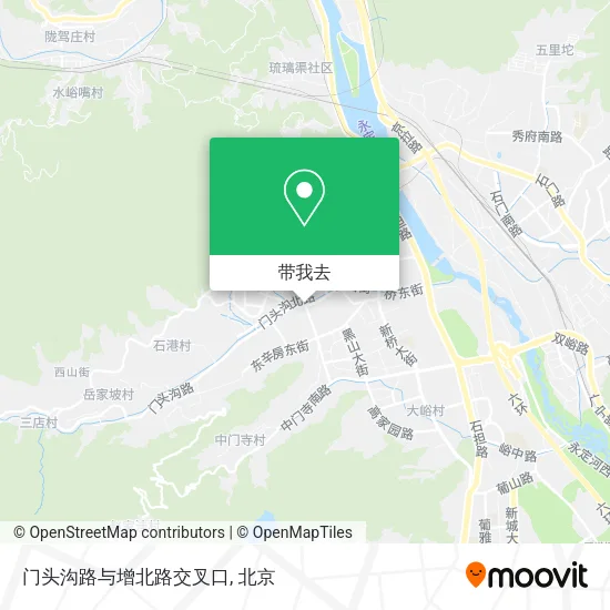 门头沟路与增北路交叉口地图
