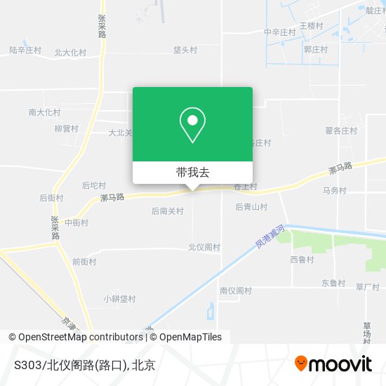 S303/北仪阁路(路口)地图