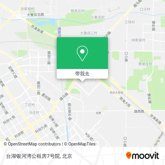 台湖银河湾公租房7号院地图