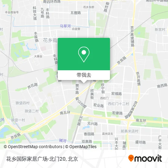 花乡国际家居广场-北门20地图