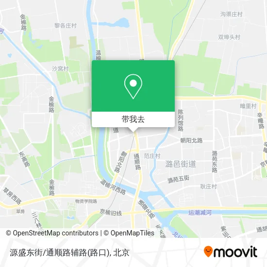 源盛东街/通顺路辅路(路口)地图