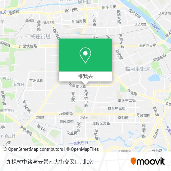 九棵树中路与云景南大街交叉口地图