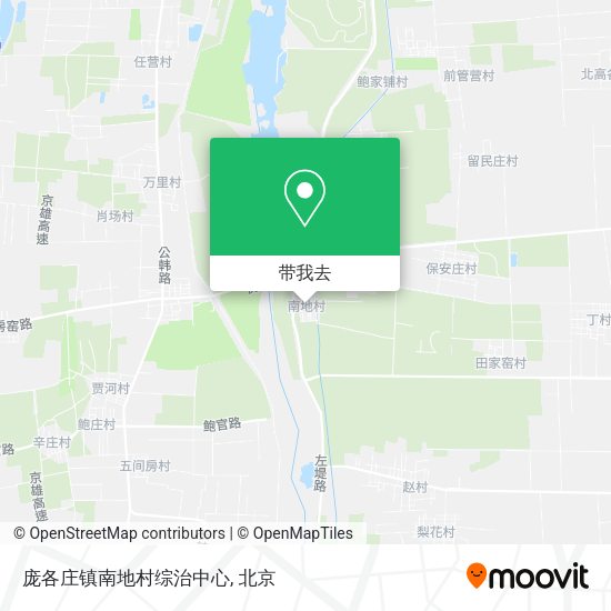 庞各庄镇南地村综治中心地图