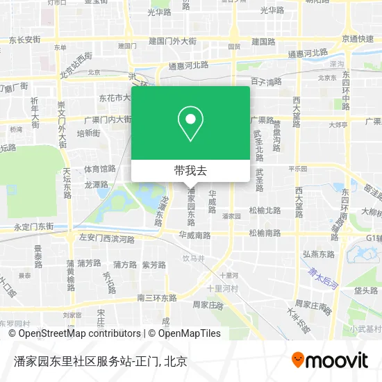 潘家园东里社区服务站-正门地图